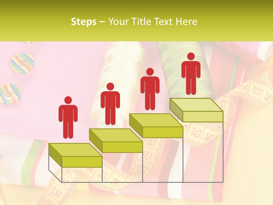 A Group Of Different Colored Spools Of Thread Next To Each Other PowerPoint Template