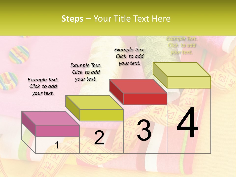 A Group Of Different Colored Spools Of Thread Next To Each Other PowerPoint Template