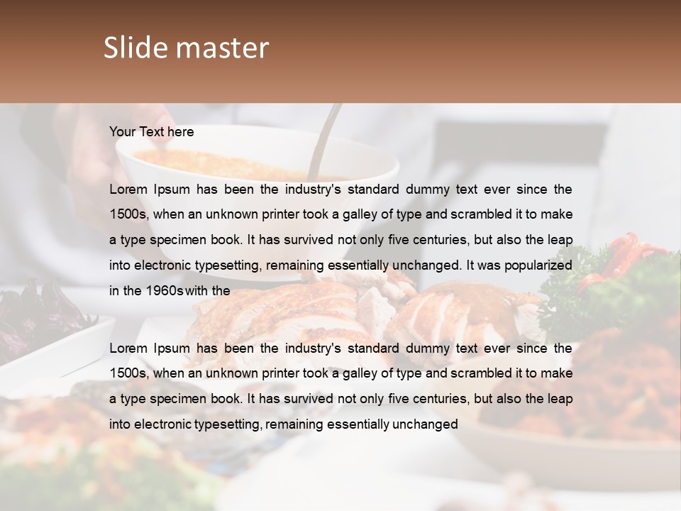 A Person Pouring A Bowl Of Soup Into A Bowl PowerPoint Template