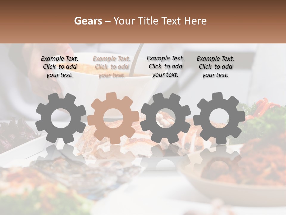 A Person Pouring A Bowl Of Soup Into A Bowl PowerPoint Template