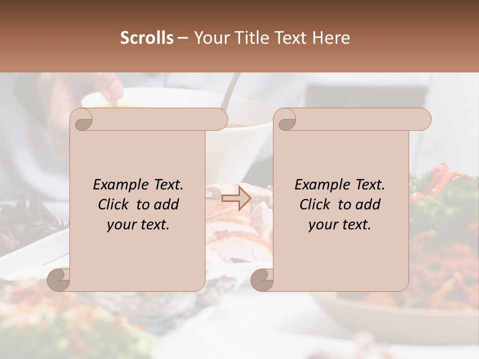 A Person Pouring A Bowl Of Soup Into A Bowl PowerPoint Template