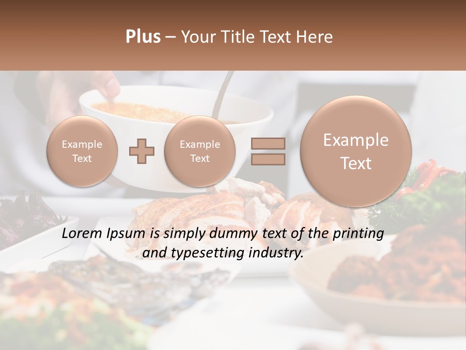 A Person Pouring A Bowl Of Soup Into A Bowl PowerPoint Template