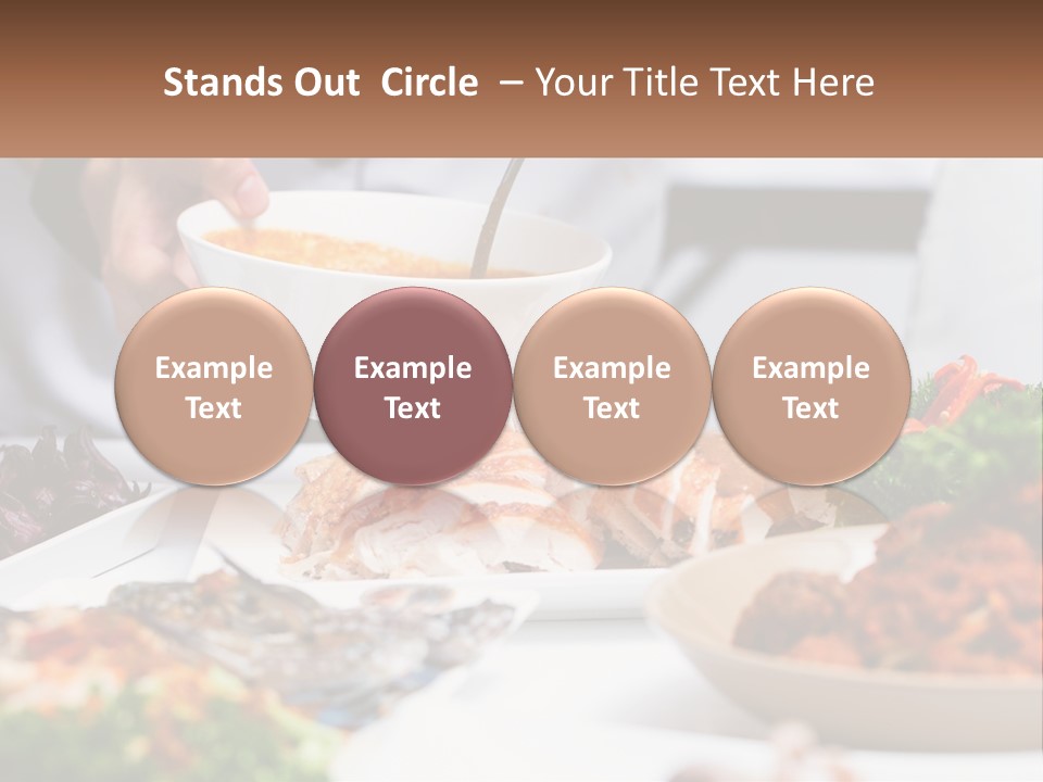 A Person Pouring A Bowl Of Soup Into A Bowl PowerPoint Template