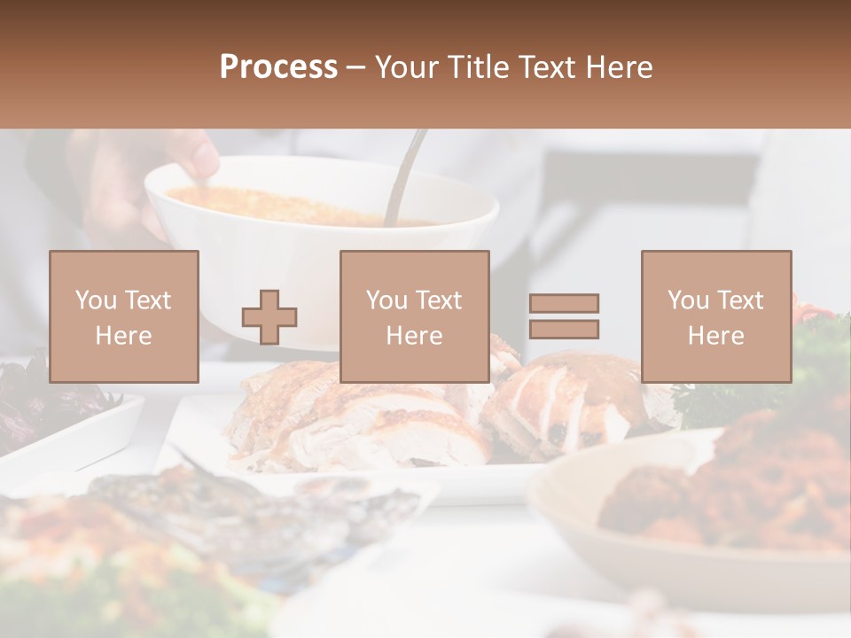 A Person Pouring A Bowl Of Soup Into A Bowl PowerPoint Template