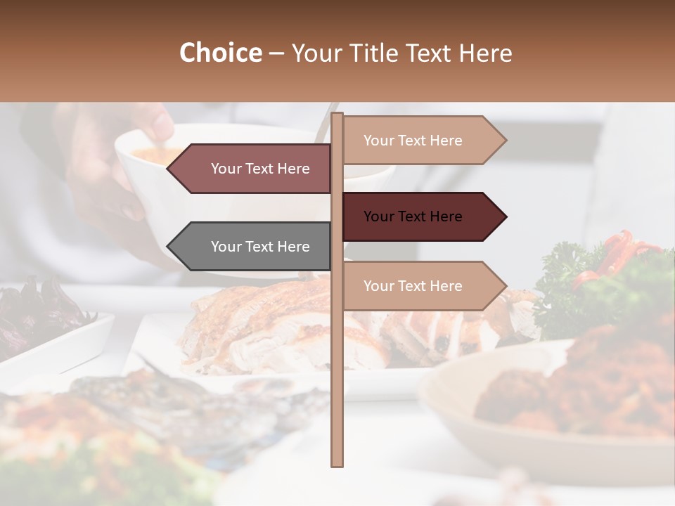 A Person Pouring A Bowl Of Soup Into A Bowl PowerPoint Template
