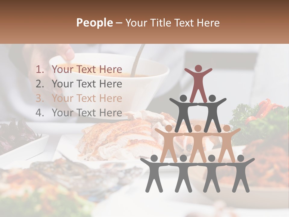 A Person Pouring A Bowl Of Soup Into A Bowl PowerPoint Template