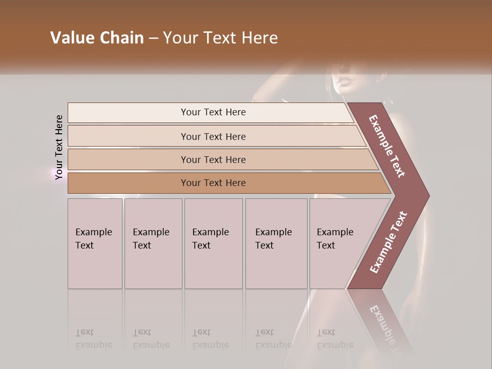 A Beautiful Woman In A Black Top Is Posing For A Picture PowerPoint Template