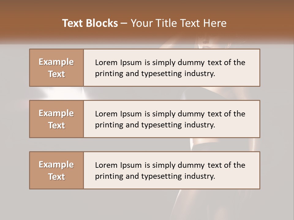 A Beautiful Woman In A Black Top Is Posing For A Picture PowerPoint Template