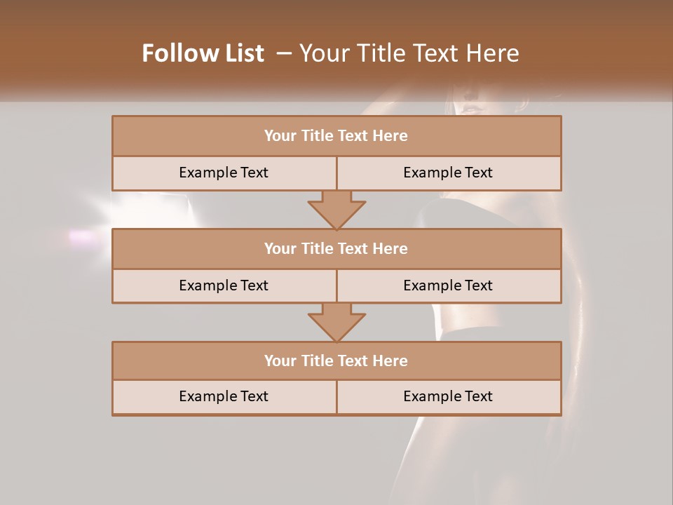 A Beautiful Woman In A Black Top Is Posing For A Picture PowerPoint Template