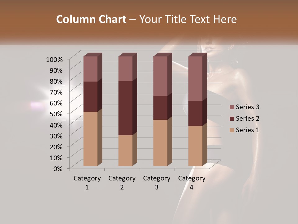 A Beautiful Woman In A Black Top Is Posing For A Picture PowerPoint Template