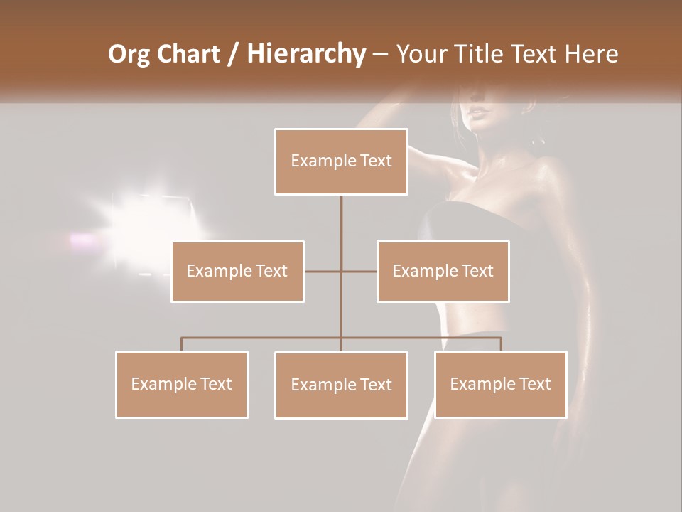 A Beautiful Woman In A Black Top Is Posing For A Picture PowerPoint Template