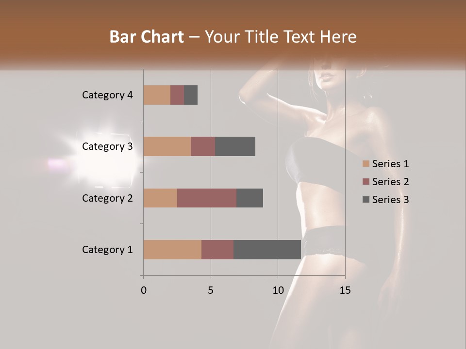 A Beautiful Woman In A Black Top Is Posing For A Picture PowerPoint Template