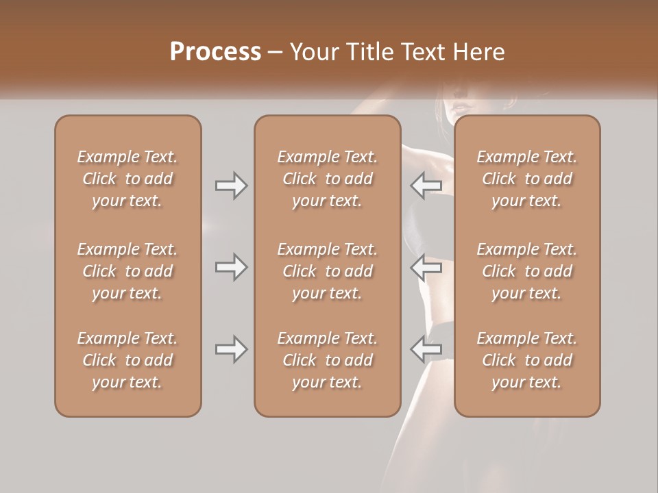 A Beautiful Woman In A Black Top Is Posing For A Picture PowerPoint Template