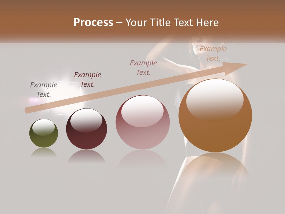 A Beautiful Woman In A Black Top Is Posing For A Picture PowerPoint Template