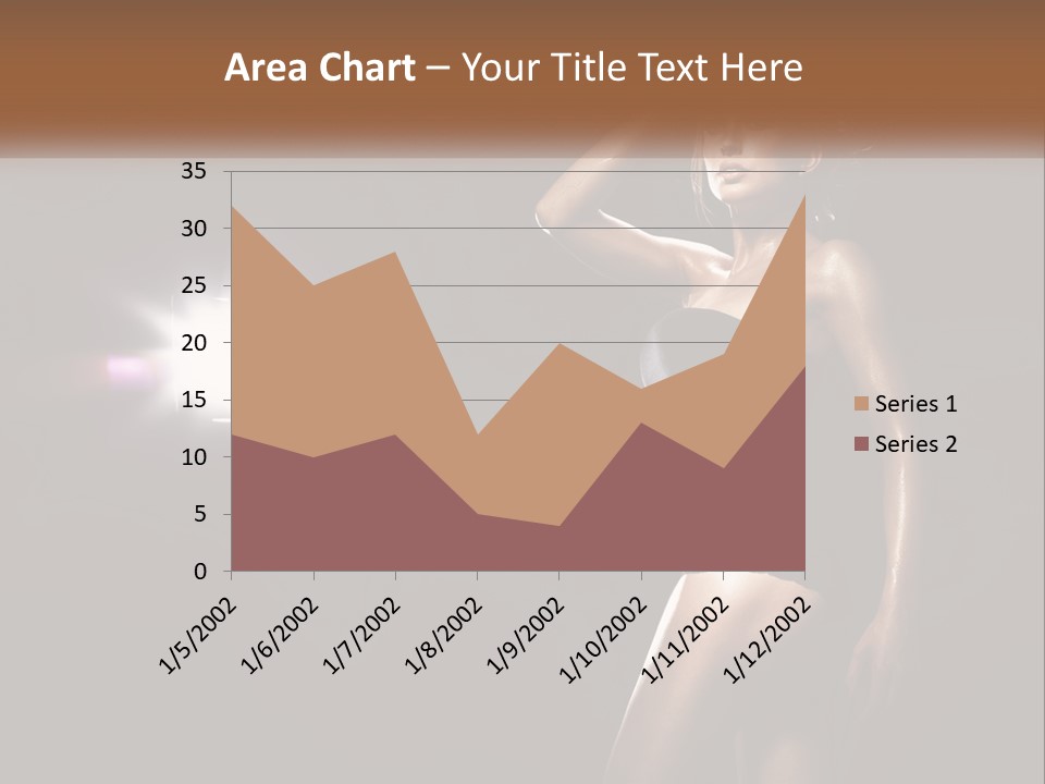 A Beautiful Woman In A Black Top Is Posing For A Picture PowerPoint Template