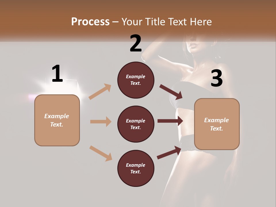 A Beautiful Woman In A Black Top Is Posing For A Picture PowerPoint Template