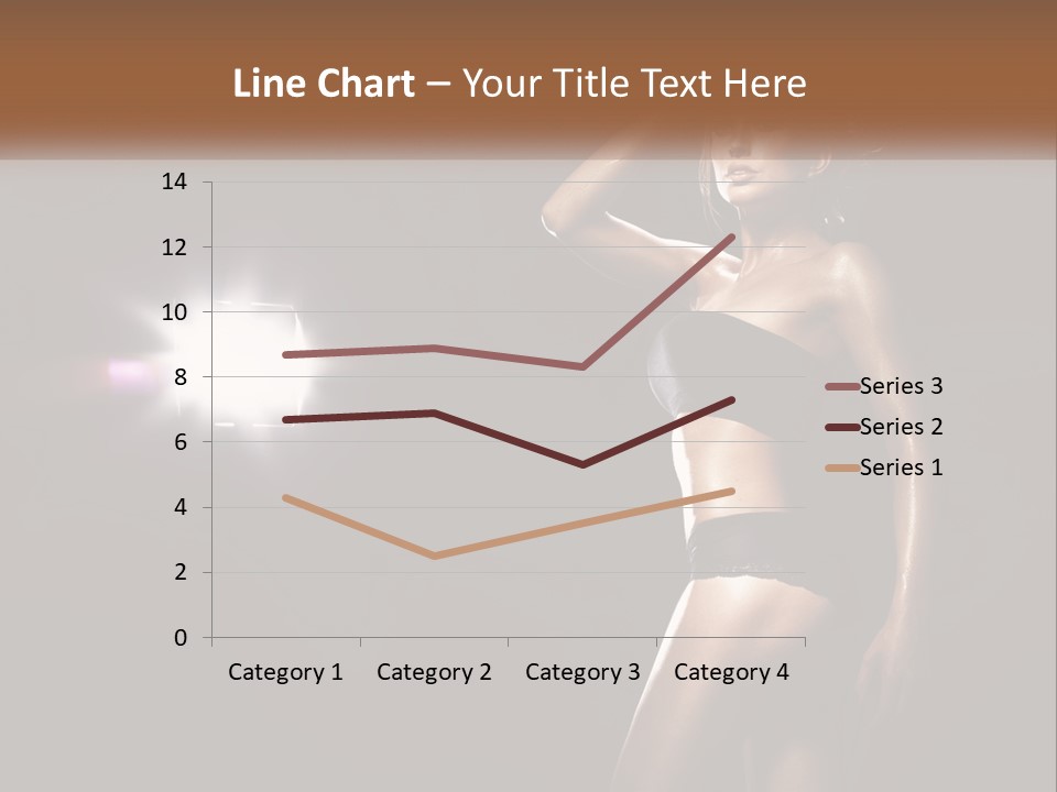 A Beautiful Woman In A Black Top Is Posing For A Picture PowerPoint Template