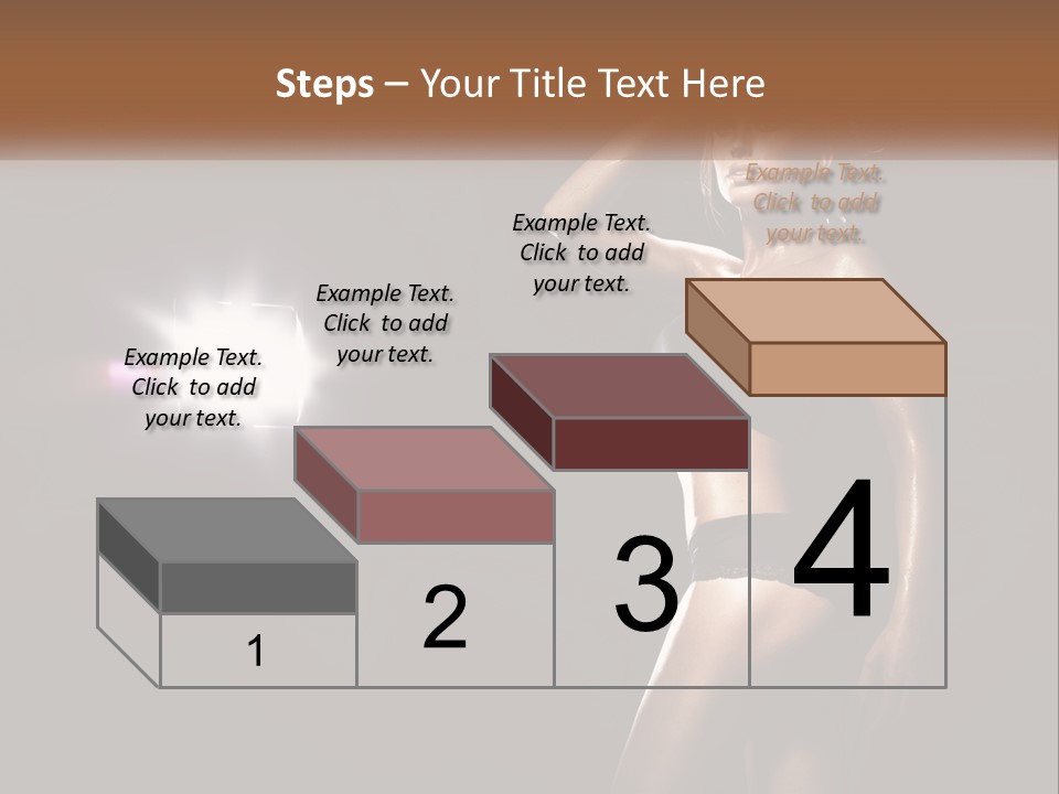 A Beautiful Woman In A Black Top Is Posing For A Picture PowerPoint Template
