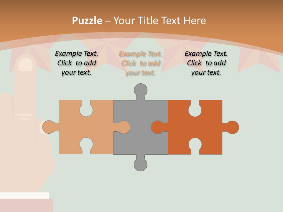 A Hand Pointing At Five Stars On A Wall PowerPoint Template