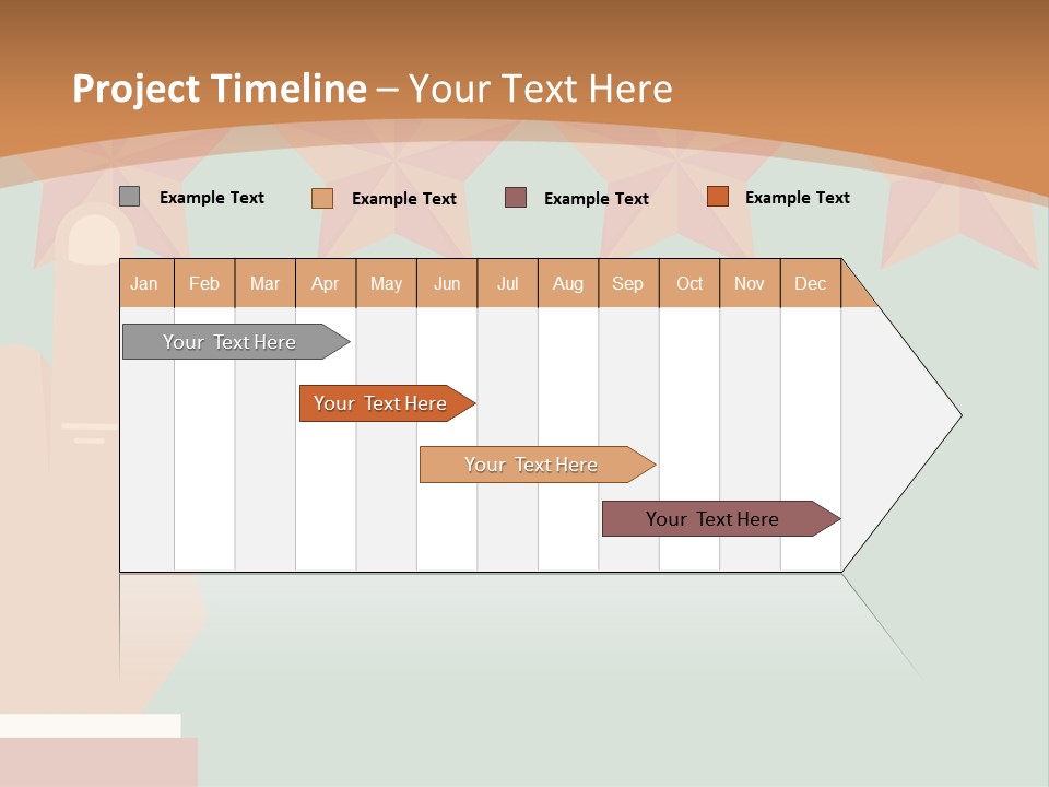 A Hand Pointing At Five Stars On A Wall PowerPoint Template