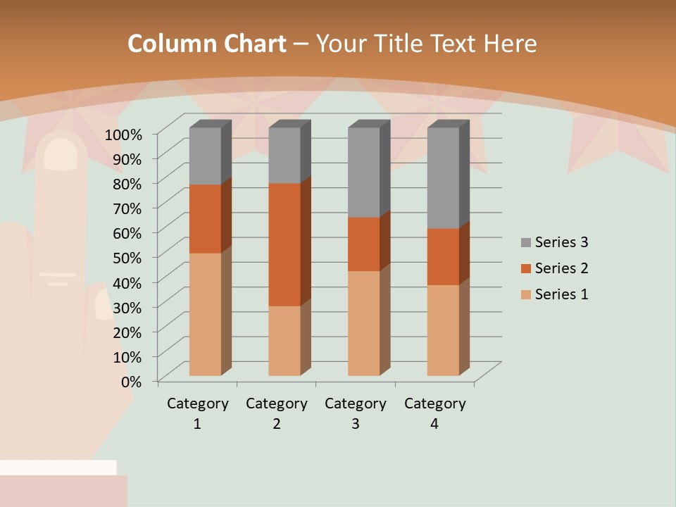 A Hand Pointing At Five Stars On A Wall PowerPoint Template
