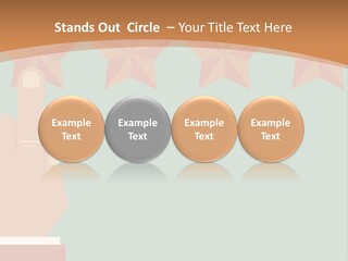 A Hand Pointing At Five Stars On A Wall PowerPoint Template