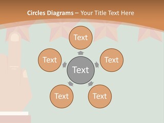 A Hand Pointing At Five Stars On A Wall PowerPoint Template