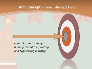 A Hand Pointing At Five Stars On A Wall PowerPoint Template