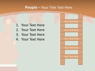 A Hand Pointing At Five Stars On A Wall PowerPoint Template