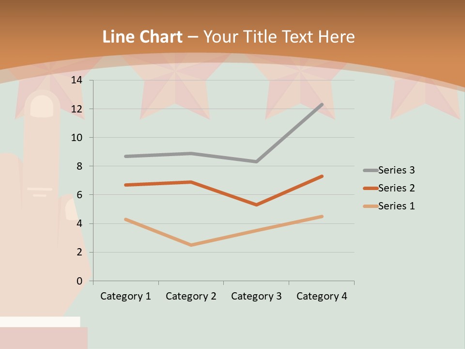 A Hand Pointing At Five Stars On A Wall PowerPoint Template