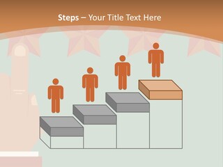 A Hand Pointing At Five Stars On A Wall PowerPoint Template