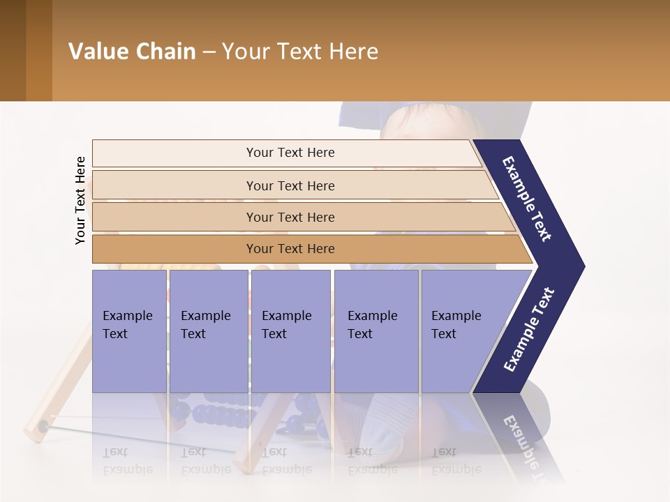 A Child In A Graduation Cap And Gown Playing With An Abacusk PowerPoint Template