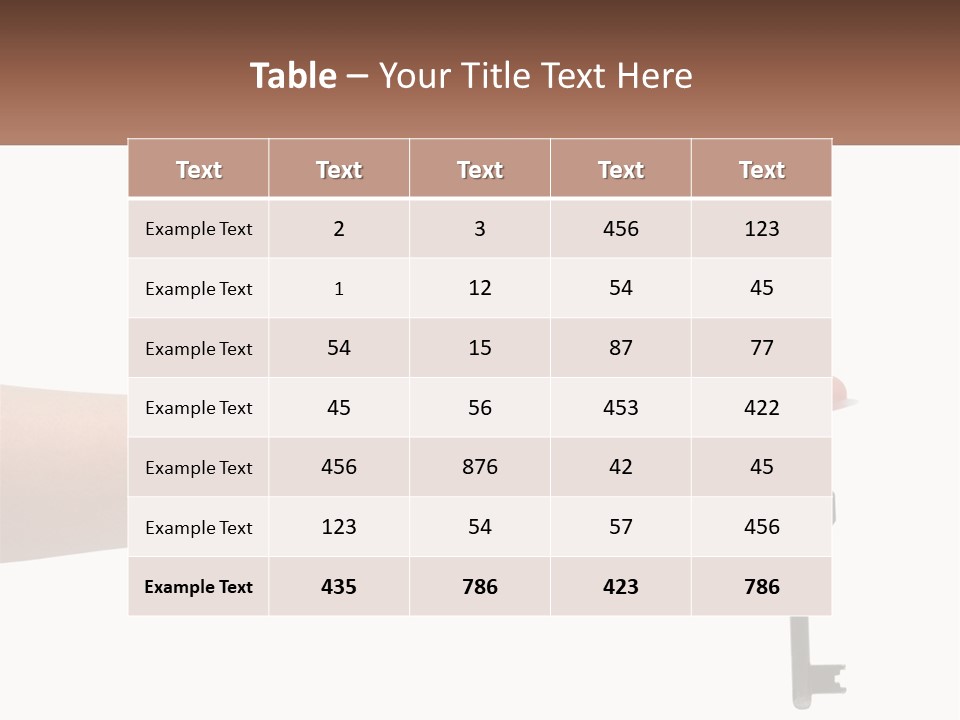 A Person Holding A Key To A Green House PowerPoint Template