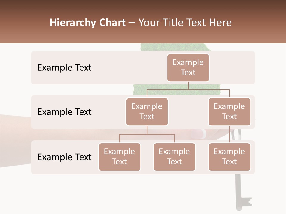 A Person Holding A Key To A Green House PowerPoint Template