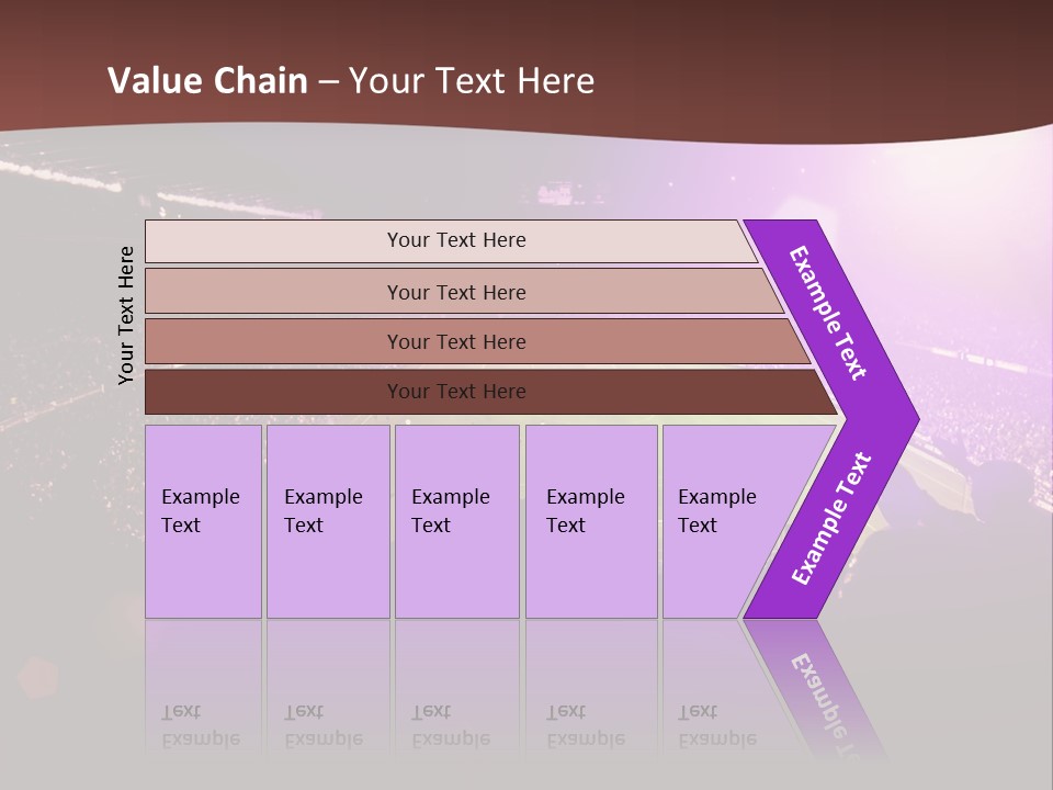 A Soccer Stadium With Fans In The Stands PowerPoint Template