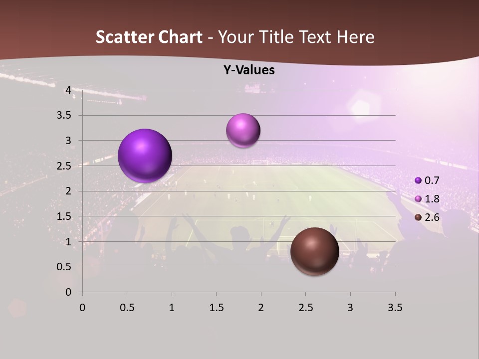 A Soccer Stadium With Fans In The Stands PowerPoint Template