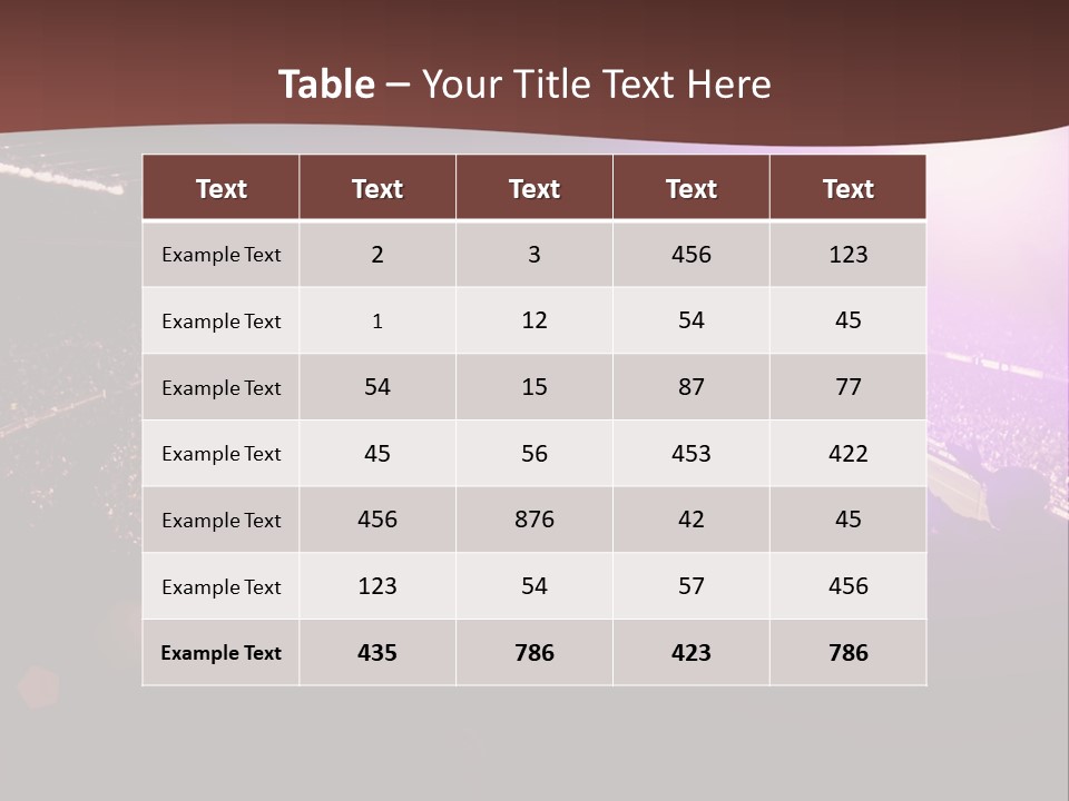 A Soccer Stadium With Fans In The Stands PowerPoint Template