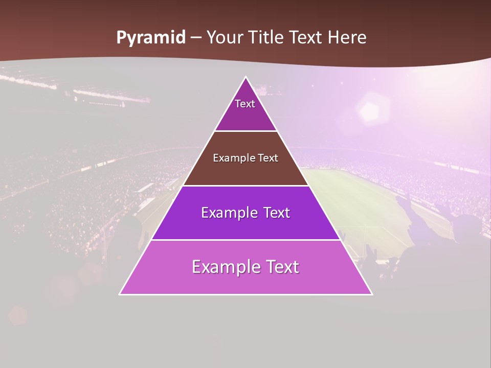 A Soccer Stadium With Fans In The Stands PowerPoint Template