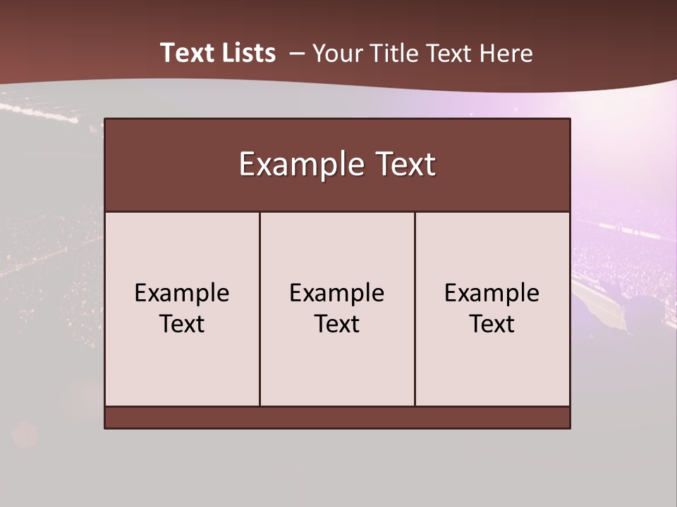 A Soccer Stadium With Fans In The Stands PowerPoint Template
