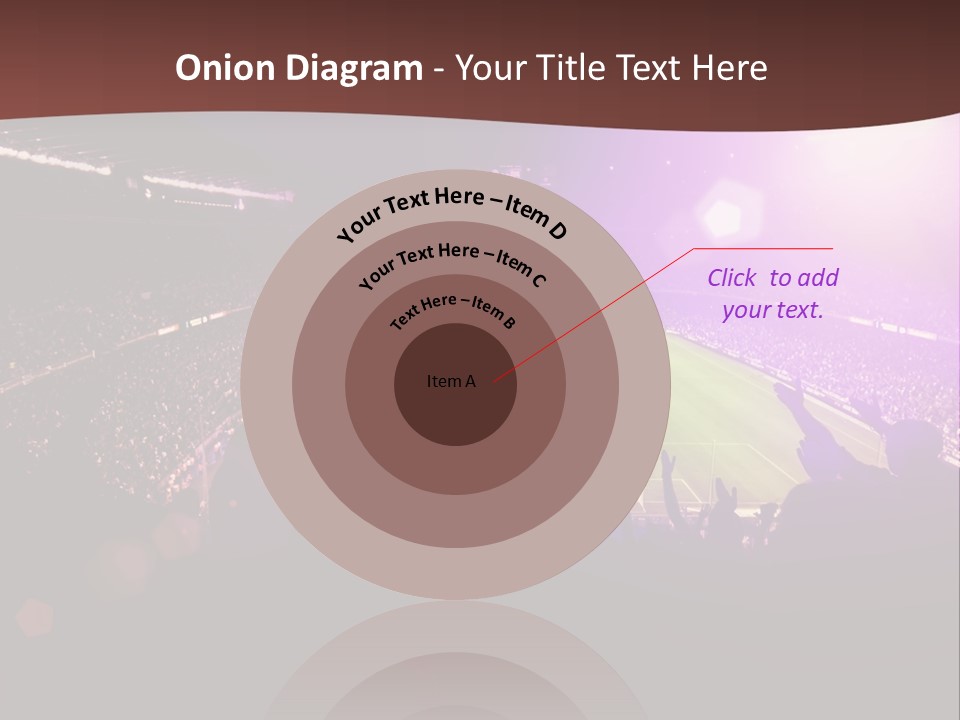 A Soccer Stadium With Fans In The Stands PowerPoint Template