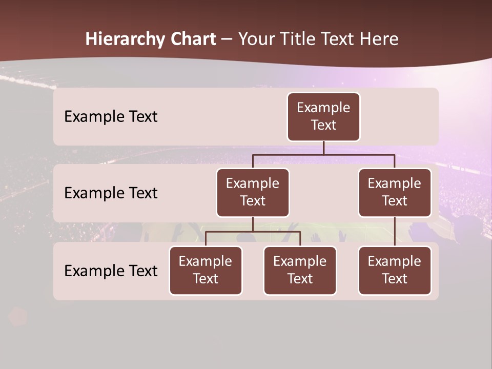 A Soccer Stadium With Fans In The Stands PowerPoint Template
