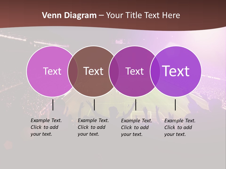 A Soccer Stadium With Fans In The Stands PowerPoint Template