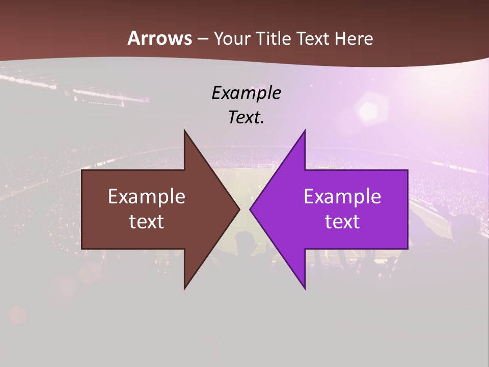 A Soccer Stadium With Fans In The Stands PowerPoint Template