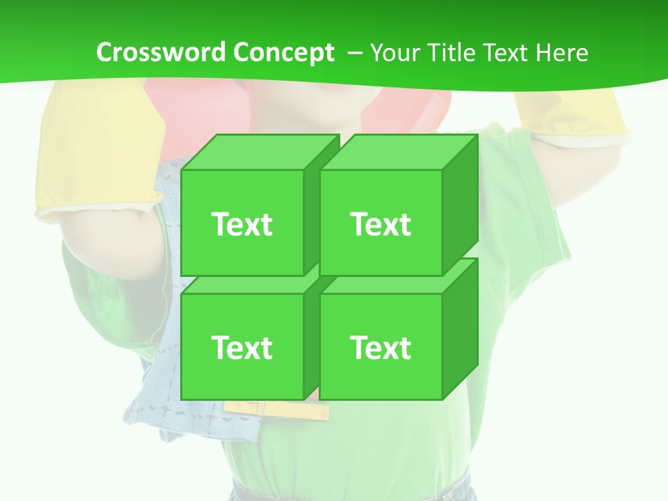 A Little Boy Is Holding A Toy In His Hands PowerPoint Template