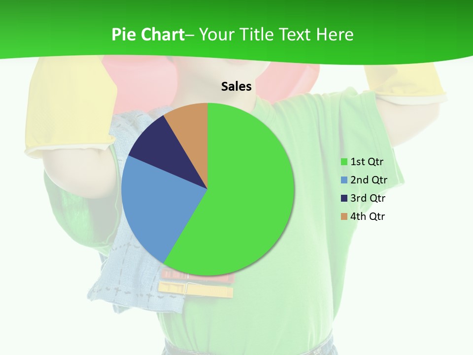 A Little Boy Is Holding A Toy In His Hands PowerPoint Template