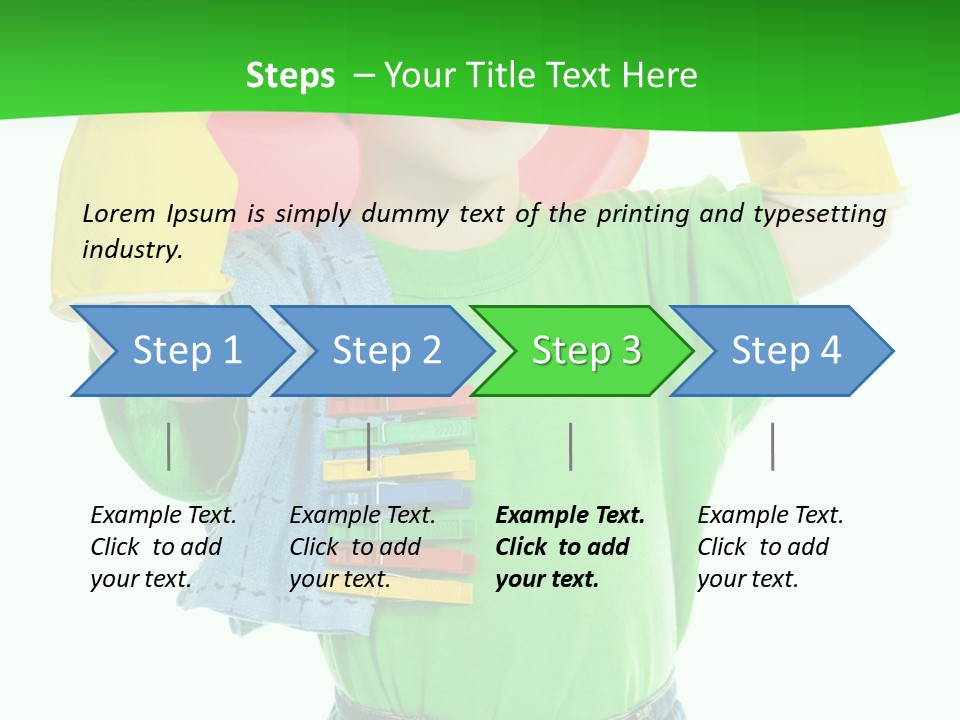 A Little Boy Is Holding A Toy In His Hands PowerPoint Template