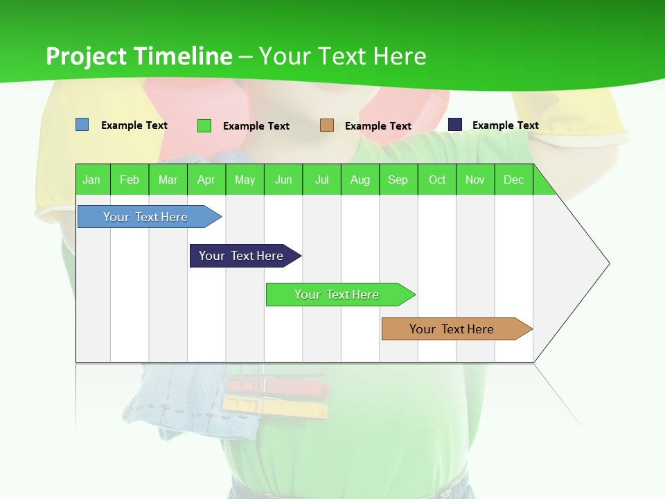 A Little Boy Is Holding A Toy In His Hands PowerPoint Template