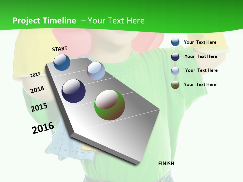 A Little Boy Is Holding A Toy In His Hands PowerPoint Template