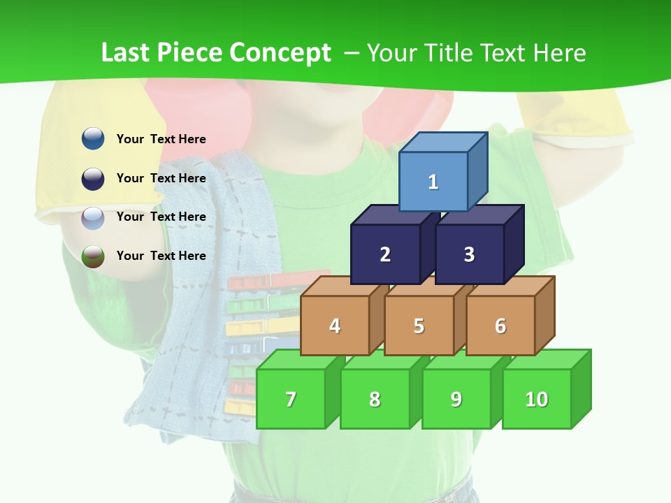 A Little Boy Is Holding A Toy In His Hands PowerPoint Template