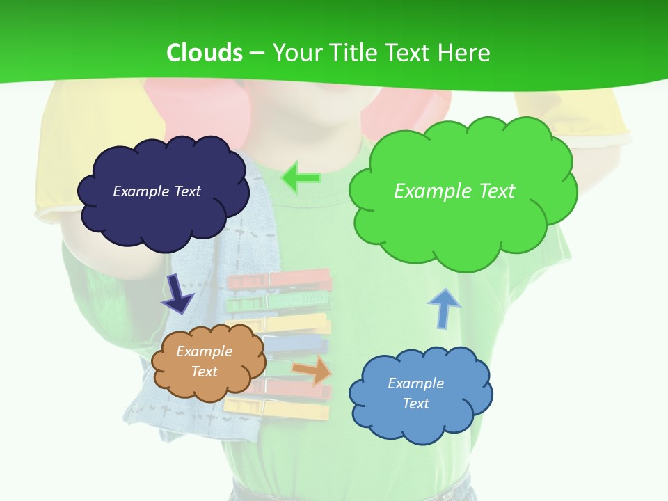 A Little Boy Is Holding A Toy In His Hands PowerPoint Template